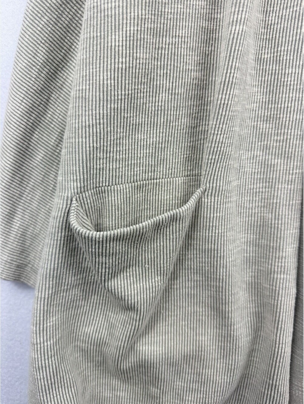 DONNI Ribbed Open Front Cardigan Duster OSFA Oversized Kimono Pockets - Picture 3 of 8